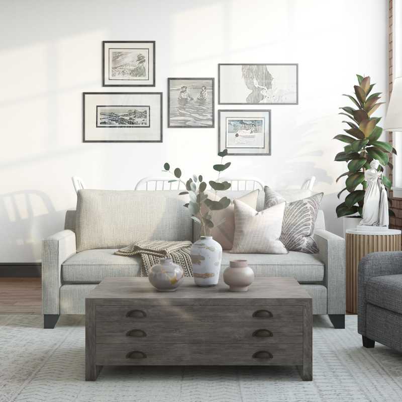 Modern, Classic, Scandinavian Living Room Design by Havenly Interior Designer Natalie
