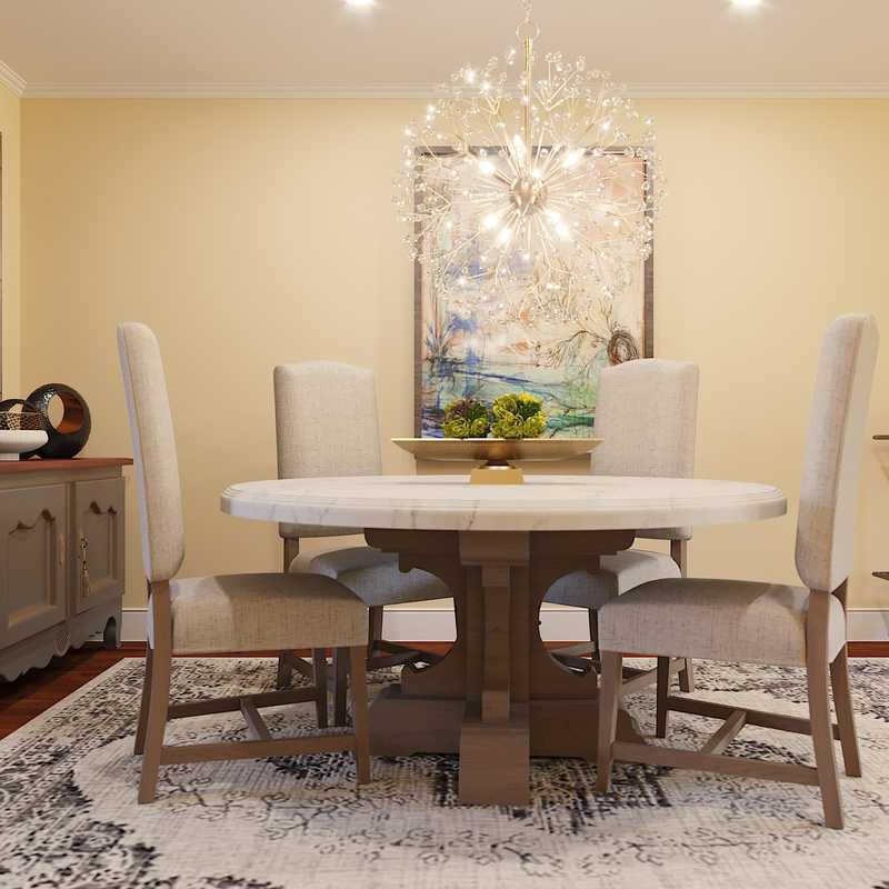 Eclectic, Farmhouse, Rustic Dining Room Design by Havenly Interior Designer Kristine