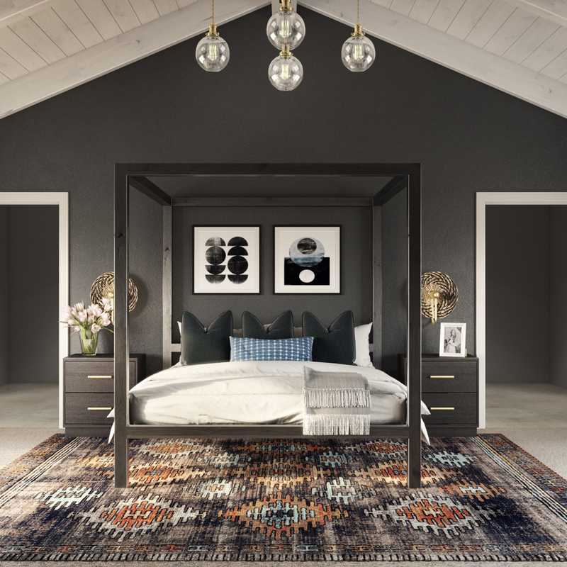 Modern, Bohemian Bedroom Design by Havenly Interior Designer Elyse