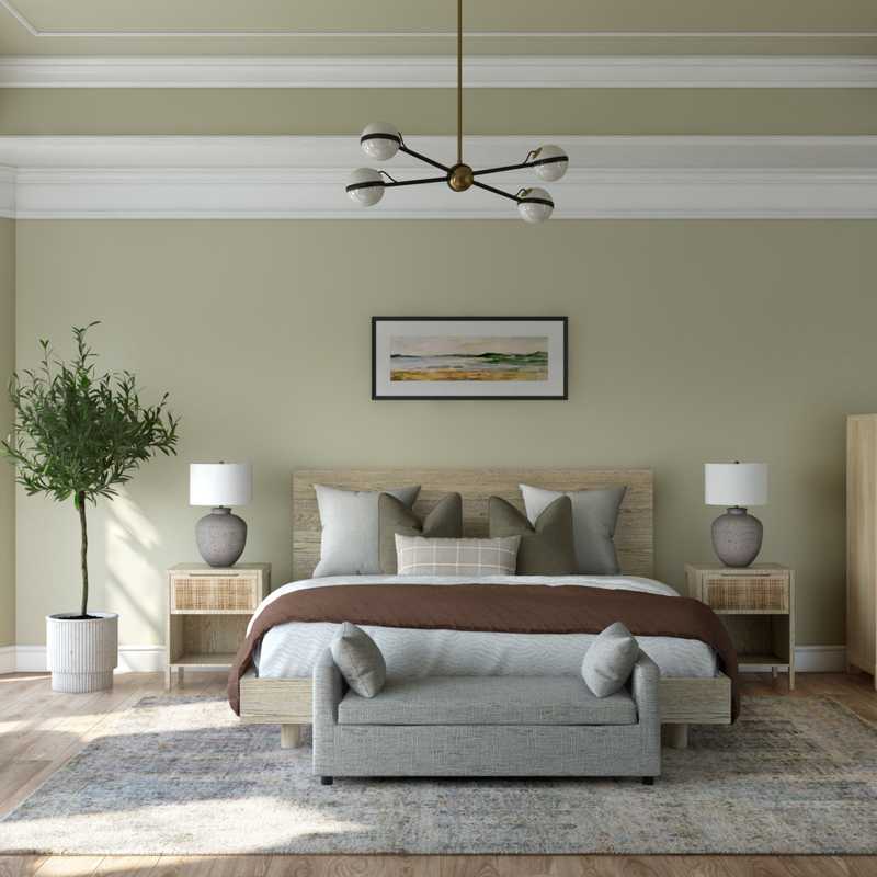 Modern, Coastal, Farmhouse Bedroom Design by Havenly Interior Designer Astrid