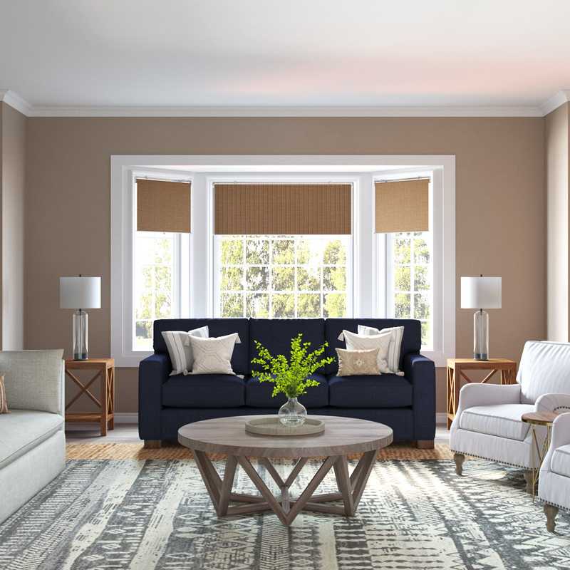 Classic, Bohemian, Rustic Living Room Design by Havenly Interior Designer Brooke