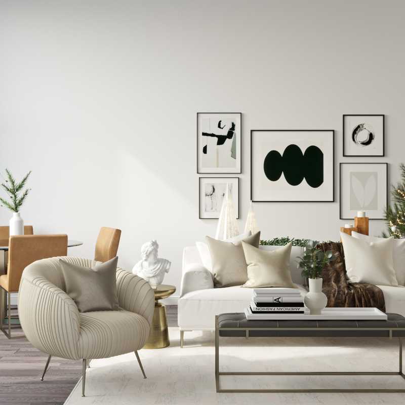 Modern, Glam Living Room Design by Havenly Interior Designer Sophia