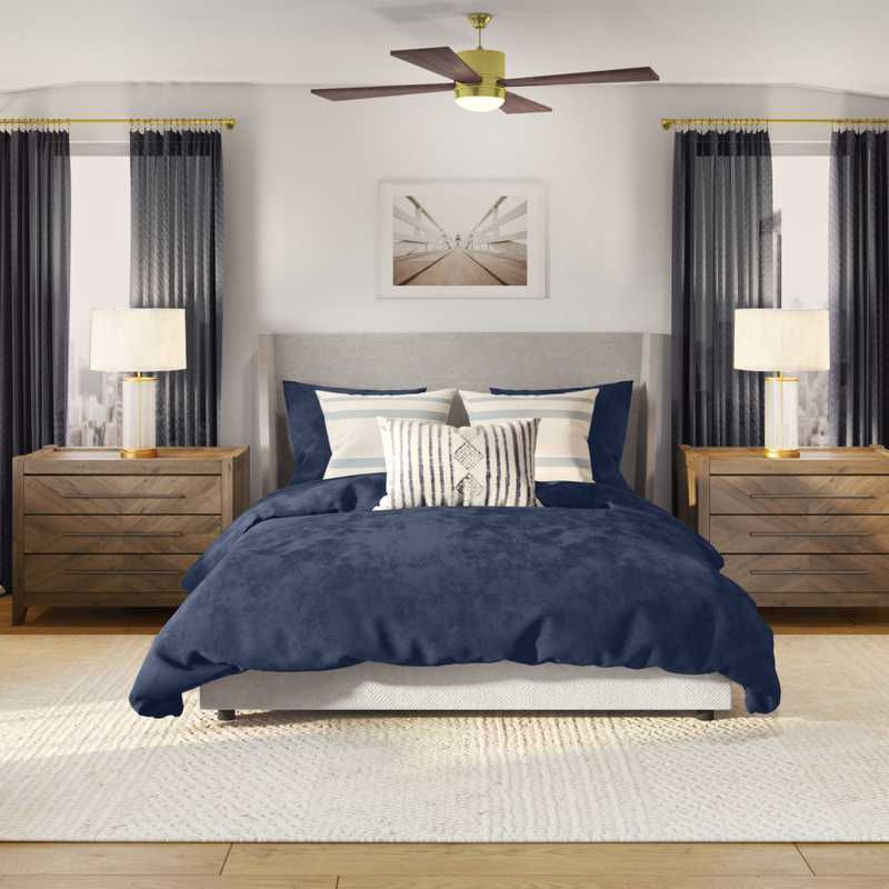 Modern, Classic, Coastal Bedroom Design by Havenly Interior Designer Catherine