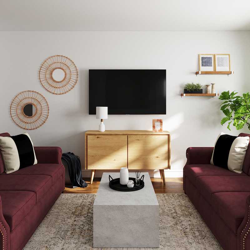 Bohemian, Transitional, Global Living Room Design by Havenly Interior Designer Allison