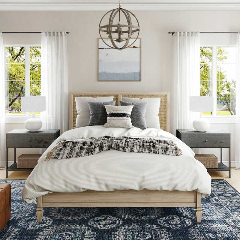 Classic, Coastal, Farmhouse, Transitional Bedroom Design by Havenly Interior Designer Lyndsi