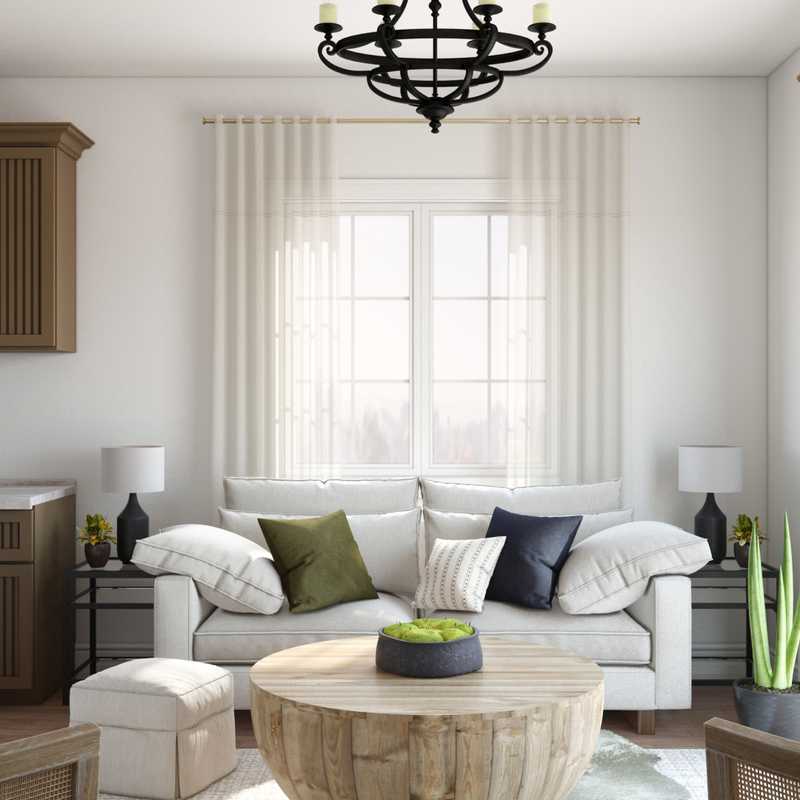 Bohemian, Transitional Living Room Design by Havenly Interior Designer Sydney