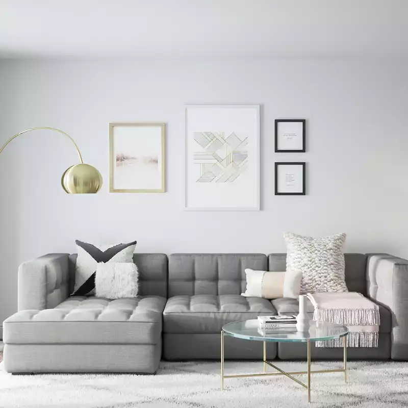 Modern, Classic, Transitional Living Room Design by Havenly Interior Designer Randi