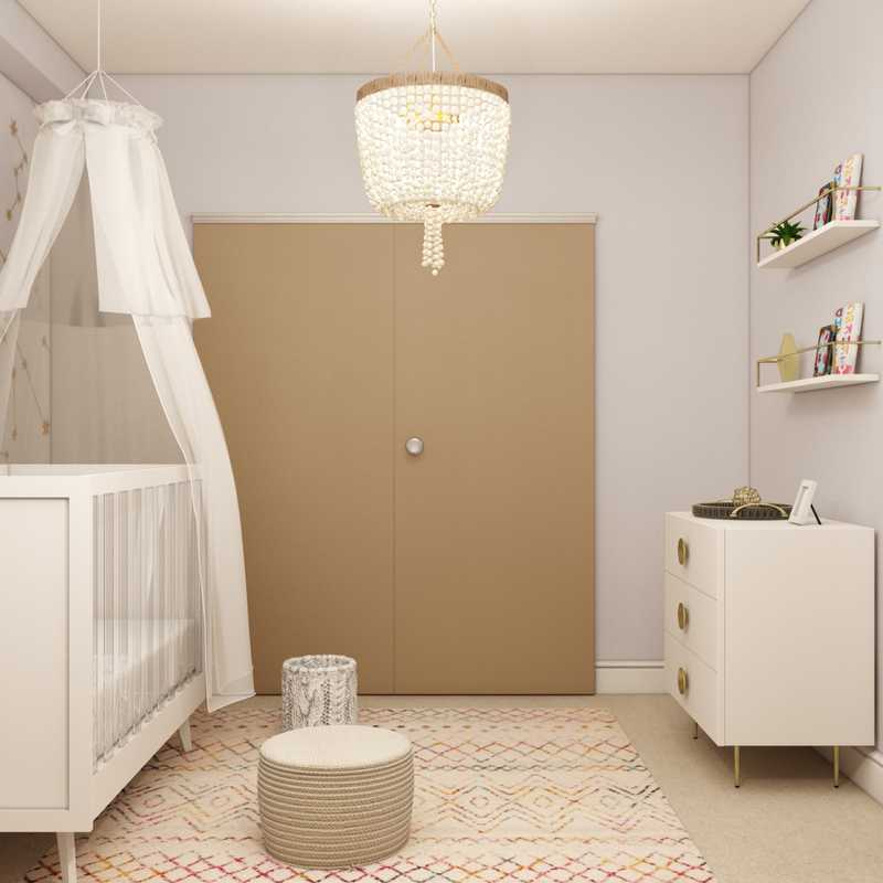 Contemporary, Modern, Bohemian, Glam, Global, Midcentury Modern, Scandinavian Nursery Design by Havenly Interior Designer Elizabeth