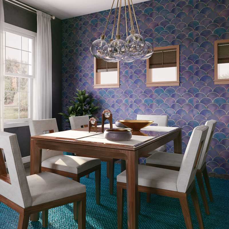 Modern, Glam Dining Room Design by Havenly Interior Designer Samantha