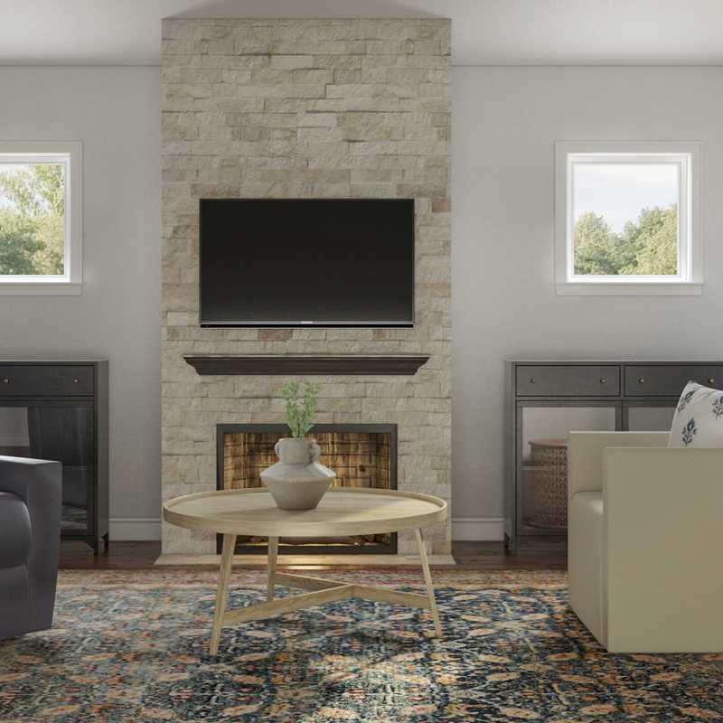 Classic Living Room Design by Havenly Interior Designer Laura