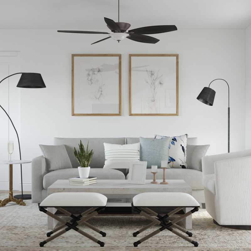 Classic, Traditional Living Room Design by Havenly Interior Designer Sarah