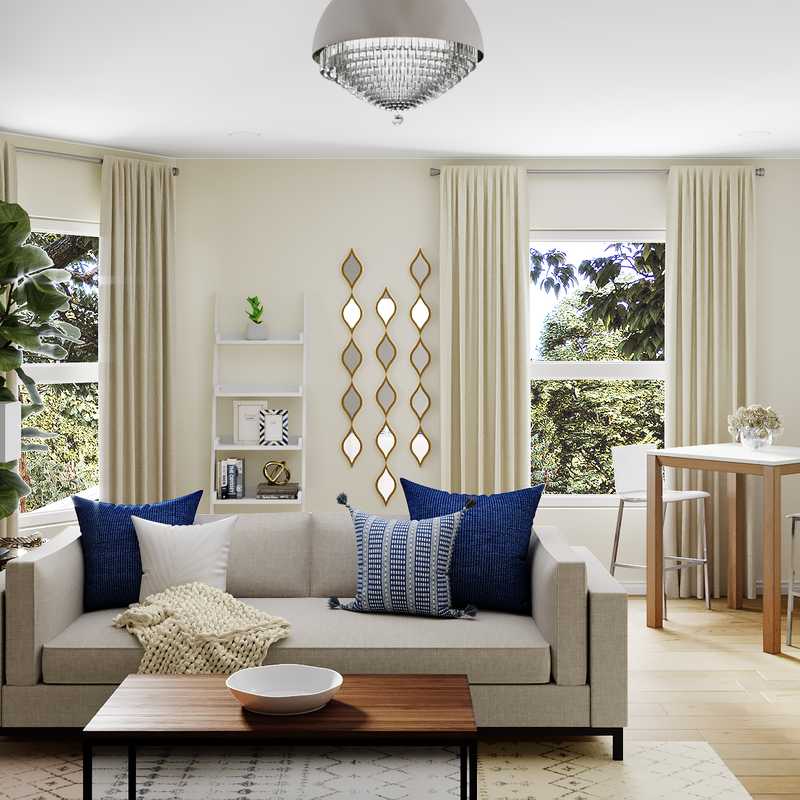 Contemporary, Modern, Classic, Bohemian Living Room Design by Havenly Interior Designer Dani