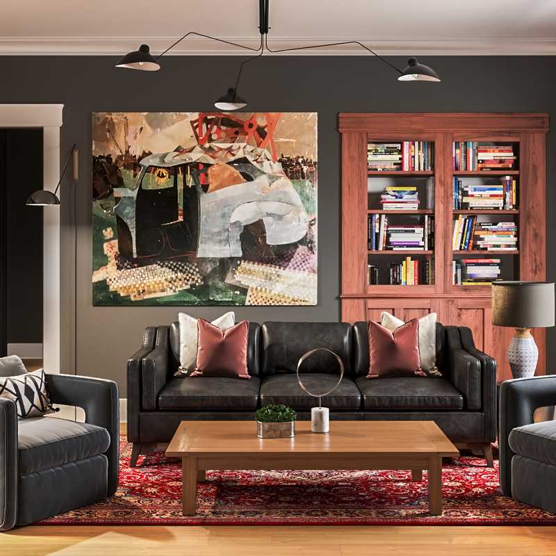 Classic, Traditional Living Room Design by Havenly Interior Designer Levi