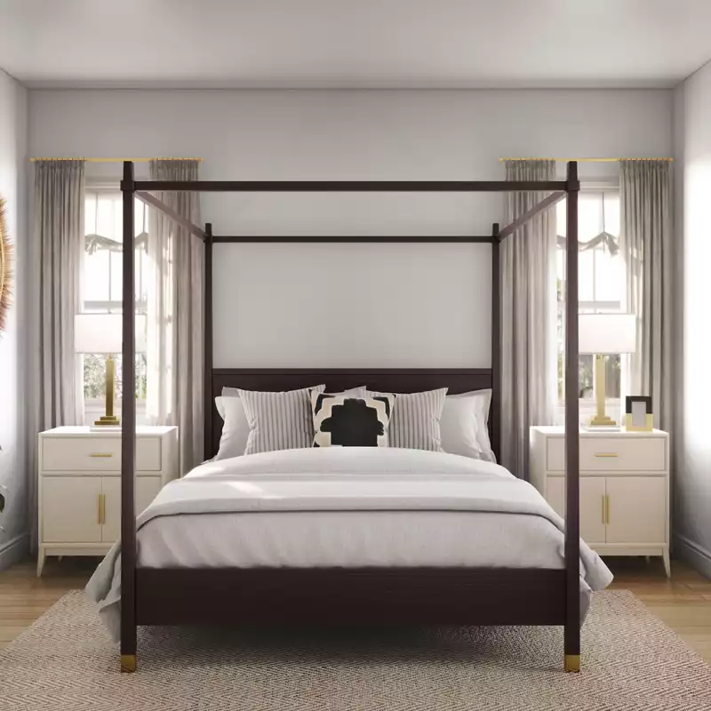 Bohemian, Coastal, Classic Contemporary, Scandinavian Bedroom Design by Havenly Interior Designer Maria