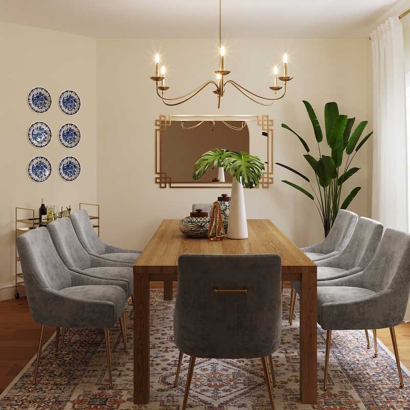 Modern, Transitional Dining Room Design by Havenly Interior Designer Shruti