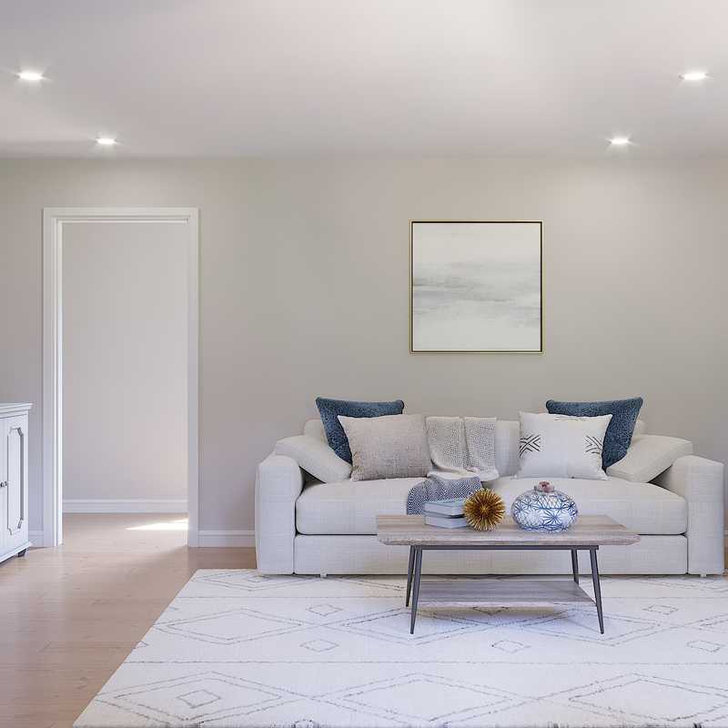 Contemporary, Transitional Living Room Design by Havenly Interior Designer Laura