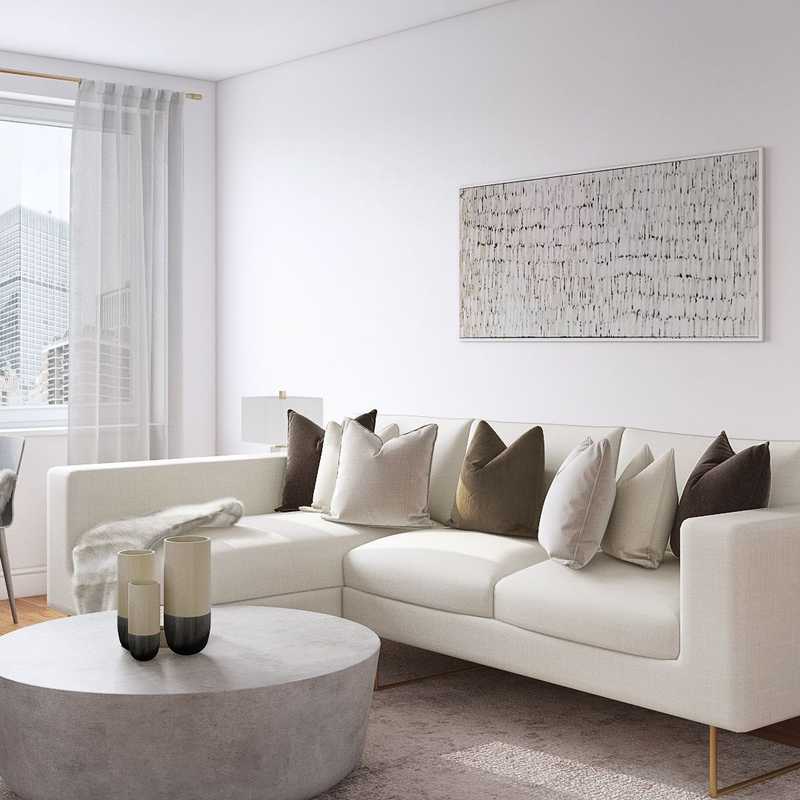 Glam Living Room Design by Havenly Interior Designer Sarah