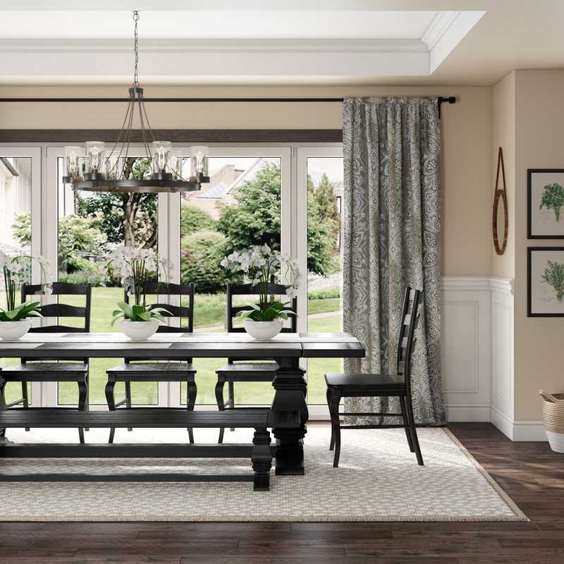 Classic, Farmhouse Living Room Design by Havenly Interior Designer Rachel