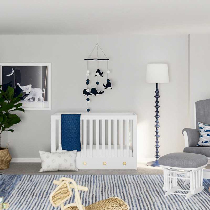 Modern, Minimal Nursery Design by Havenly Interior Designer Nancy