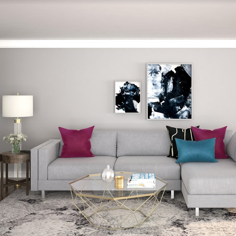 Modern Living Room Design by Havenly Interior Designer Lisa