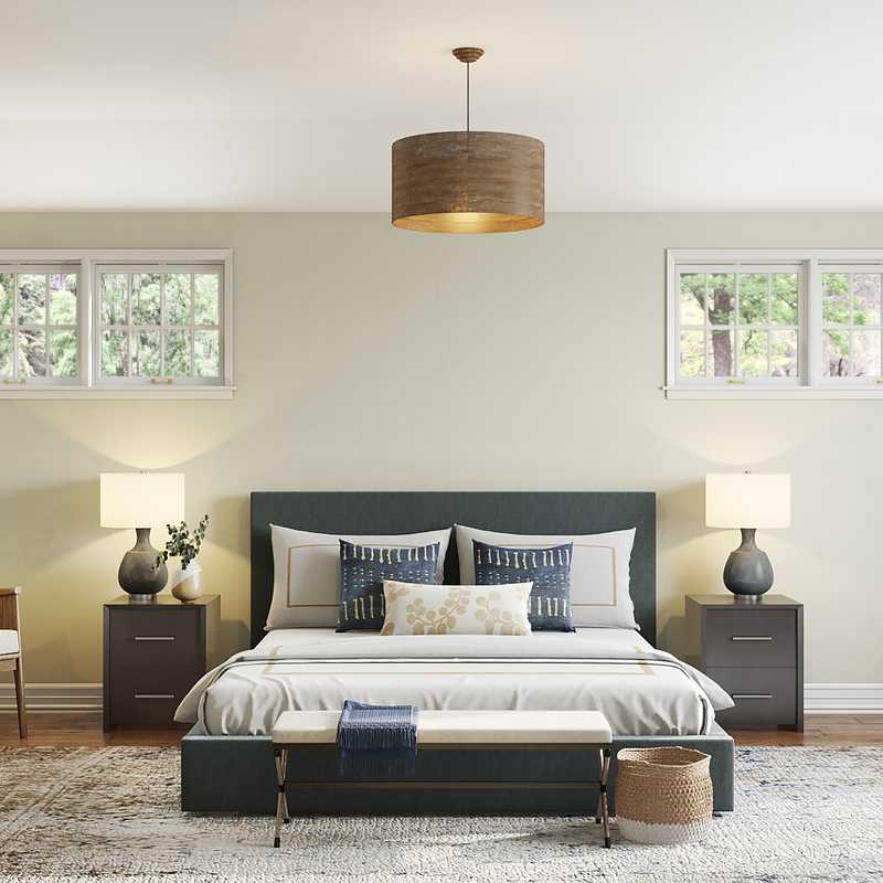 Contemporary, Modern, Transitional Bedroom Design by Havenly Interior Designer Britney