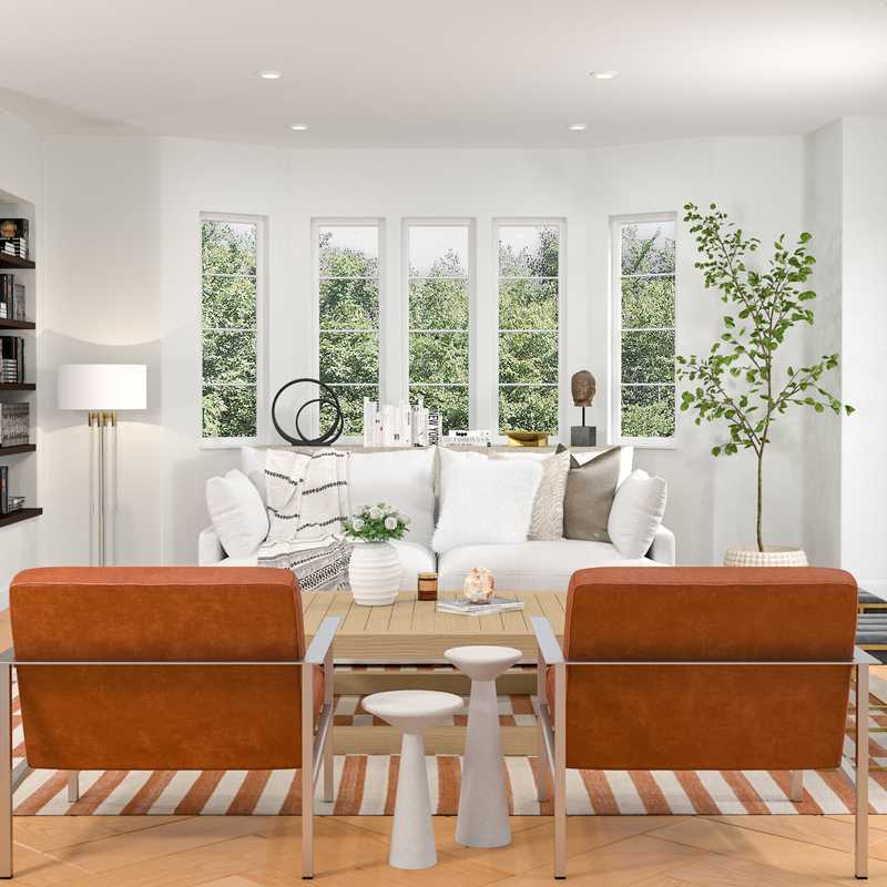 Contemporary, Modern, Bohemian Living Room Design by Havenly Interior Designer Shelby