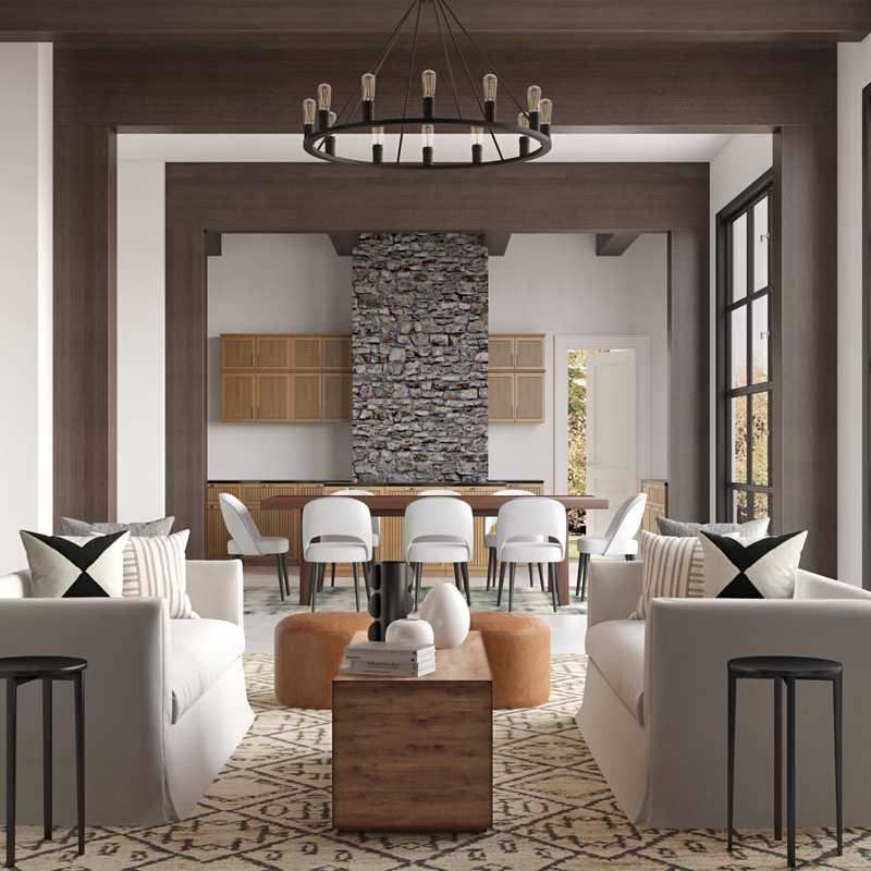 Midcentury Modern, Minimal, Scandinavian Living Room Design by Havenly Interior Designer Savannah