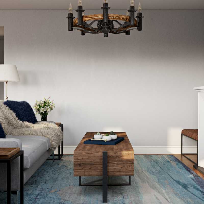 Contemporary, Glam Living Room Design by Havenly Interior Designer Talia