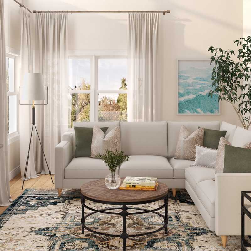 Classic, Transitional Living Room Design by Havenly Interior Designer Matthew