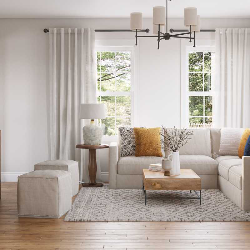 Farmhouse, Rustic Living Room Design by Havenly Interior Designer Luisa