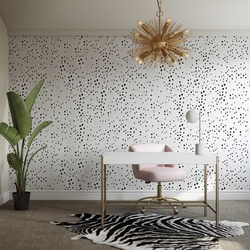 Glam Office Design by Havenly Interior Designer Chelsea
