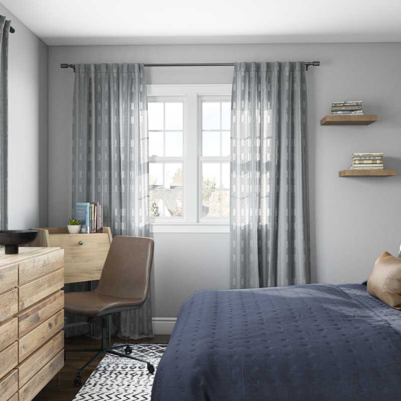 Contemporary, Rustic, Transitional Bedroom Design by Havenly Interior Designer Randi