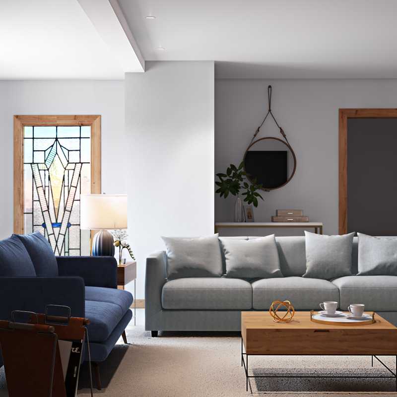 Modern, Eclectic Living Room Design by Havenly Interior Designer Yoseika