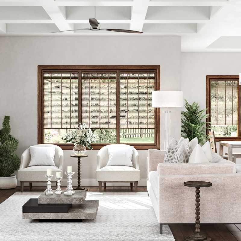 Glam Living Room Design by Havenly Interior Designer Sofia