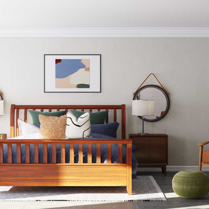 Bohemian, Rustic Bedroom Design by Havenly Interior Designer Lisa