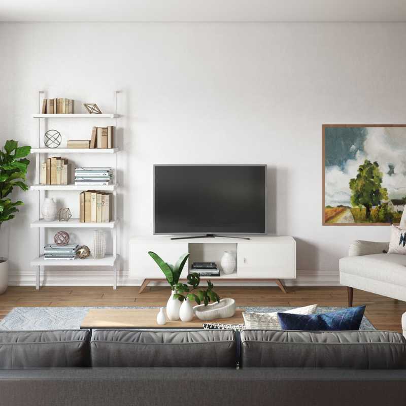 Midcentury Modern, Scandinavian Living Room Design by Havenly Interior Designer Megan