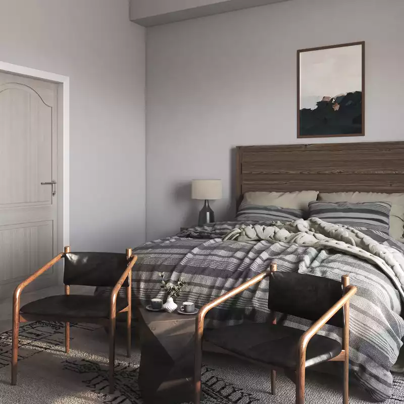 Industrial, Rustic Bedroom Design by Havenly Interior Designer Freddi