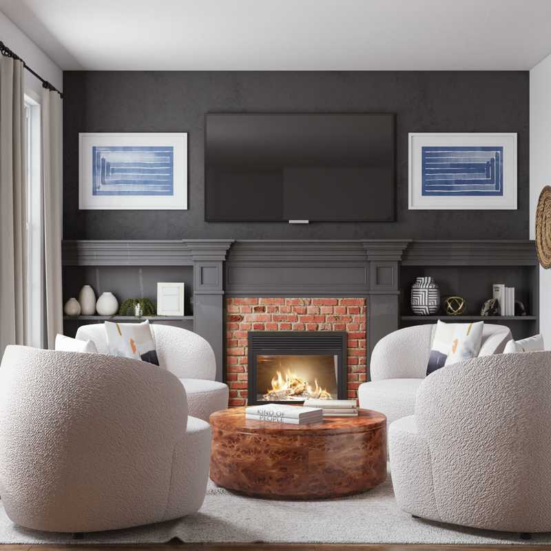 Modern Living Room Design by Havenly Interior Designer Maria