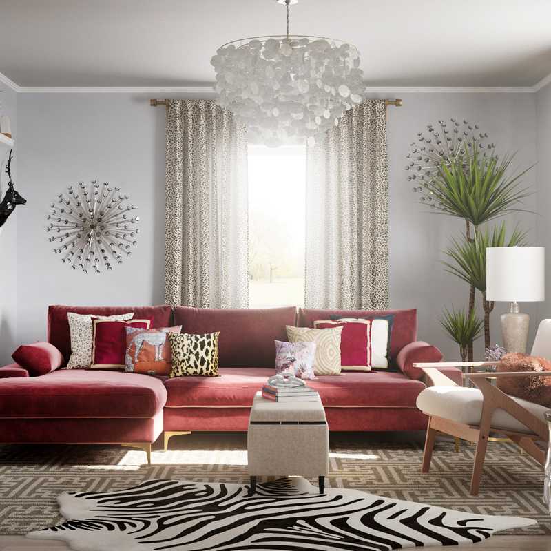 Classic, Glam Living Room Design by Havenly Interior Designer Roa