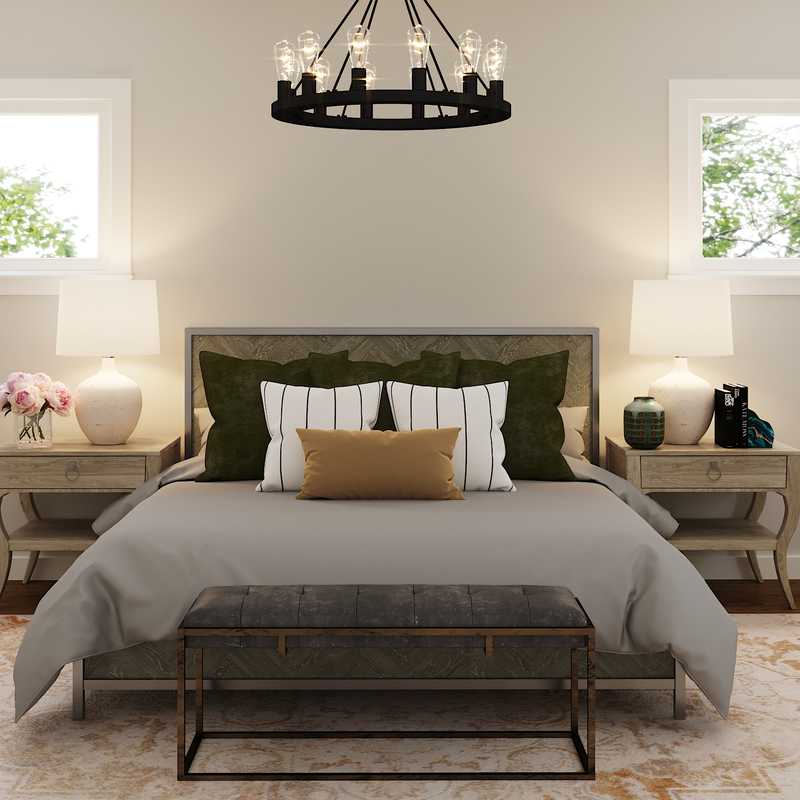 Classic, Farmhouse, Rustic, Transitional Bedroom Design by Havenly Interior Designer Christine