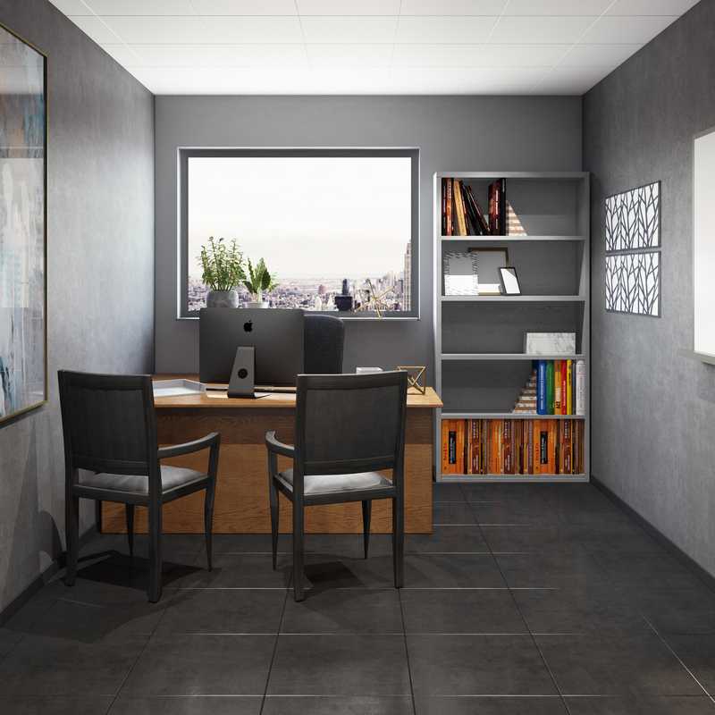 Modern, Industrial Office Design by Havenly Interior Designer Nicole
