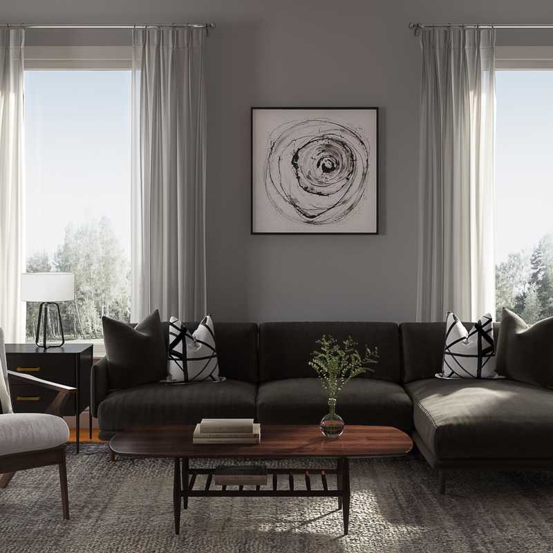 Contemporary, Modern Living Room Design by Havenly Interior Designer Isaac