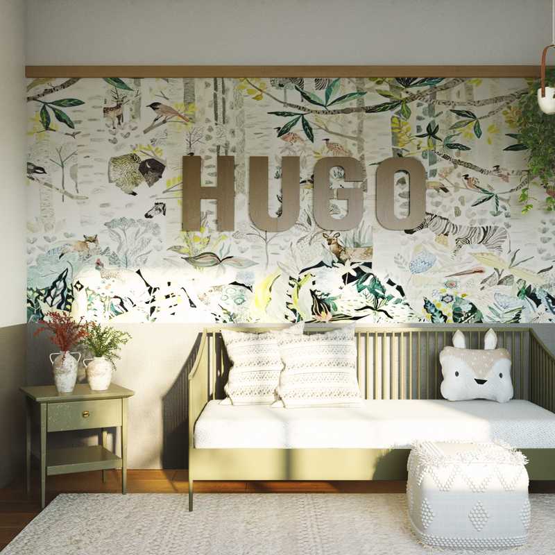 Contemporary, Bohemian Nursery Design by Havenly Interior Designer Izzy