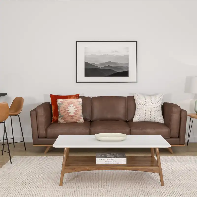 Modern, Classic, Transitional, Midcentury Modern, Scandinavian Living Room Design by Havenly Interior Designer Erin