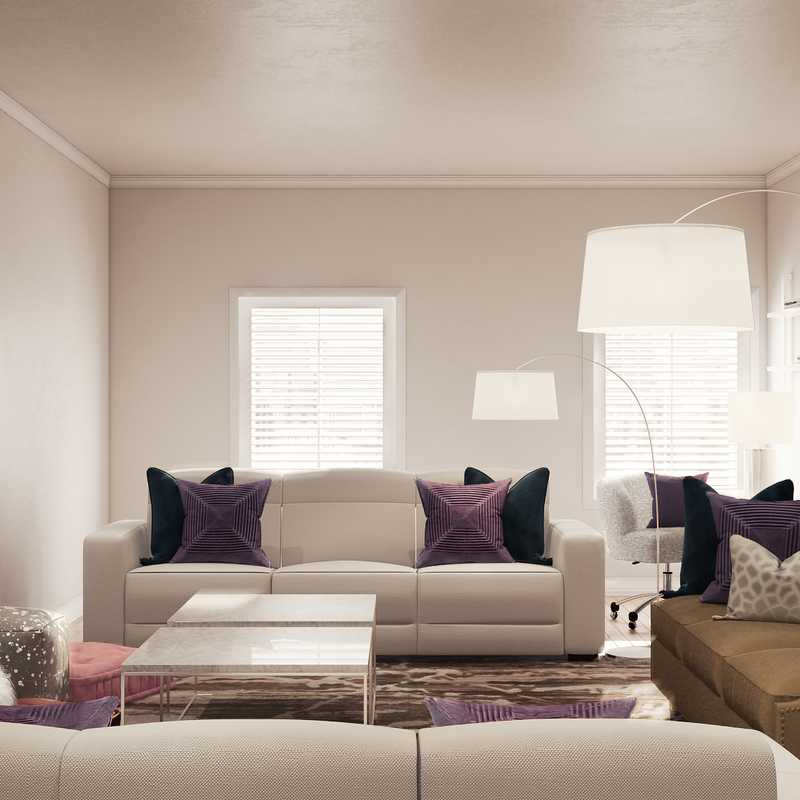Modern, Glam Living Room Design by Havenly Interior Designer Lisa