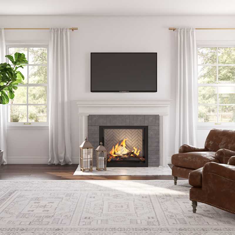 Classic Living Room Design by Havenly Interior Designer Tracie