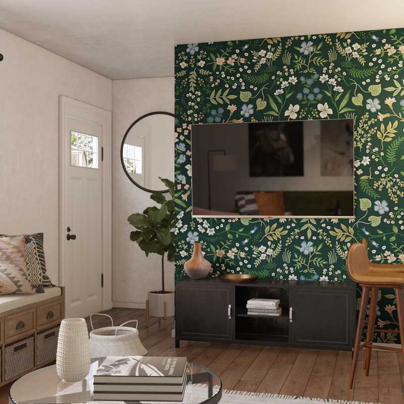 Eclectic, Bohemian Living Room Design by Havenly Interior Designer Haley