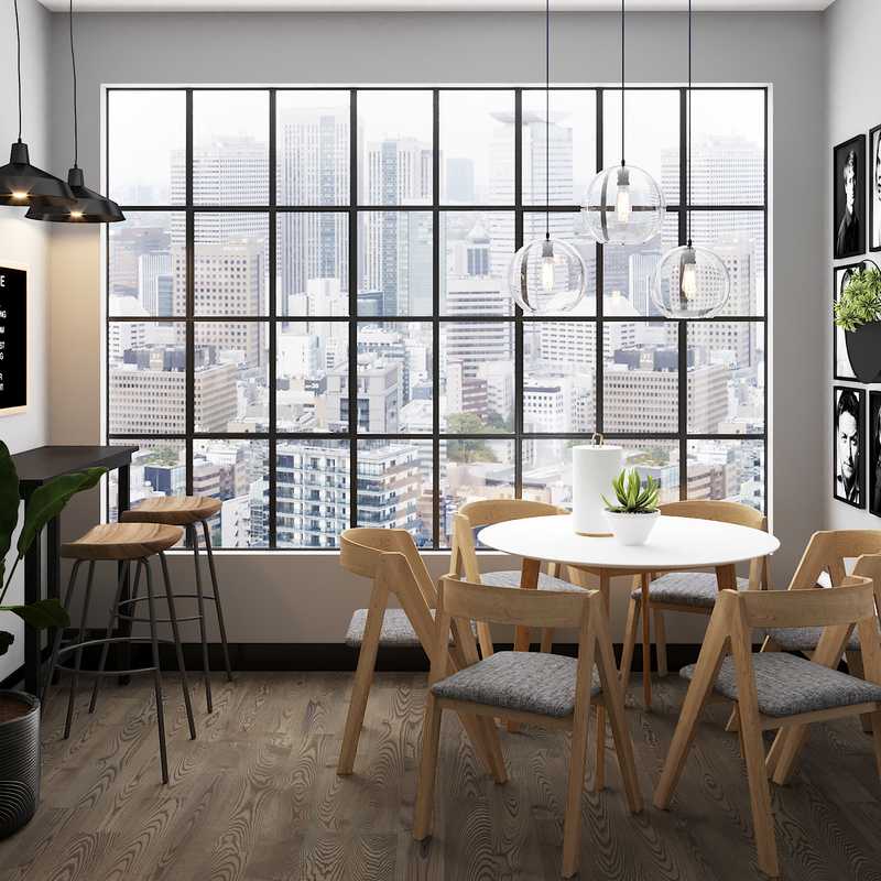 Industrial, Midcentury Modern Dining Room Design by Havenly Interior Designer Tori