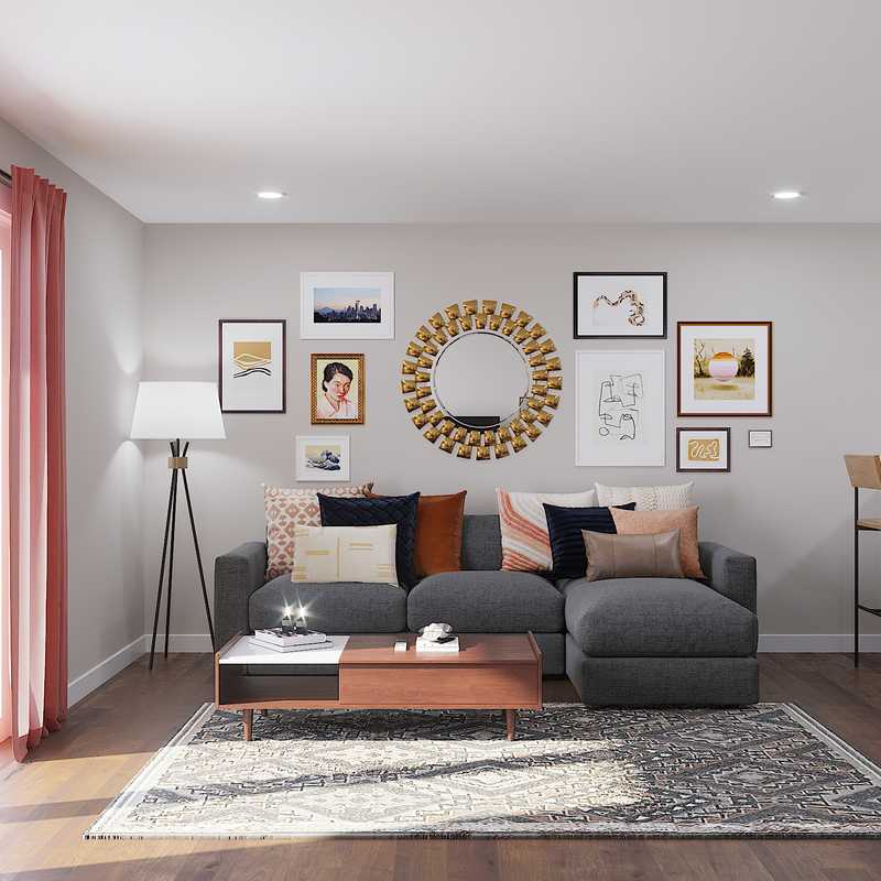 Eclectic, Bohemian Living Room Design by Havenly Interior Designer Emelia