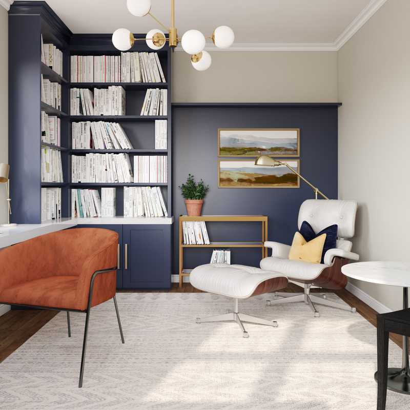 Transitional Office Design by Havenly Interior Designer Stacy